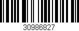 Código de barras (EAN, GTIN, SKU, ISBN): '30986827'