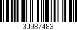 Código de barras (EAN, GTIN, SKU, ISBN): '30987483'