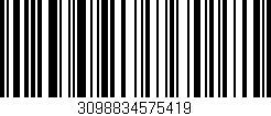 Código de barras (EAN, GTIN, SKU, ISBN): '3098834575419'