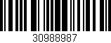 Código de barras (EAN, GTIN, SKU, ISBN): '30988987'