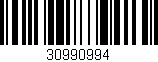 Código de barras (EAN, GTIN, SKU, ISBN): '30990994'
