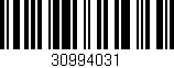 Código de barras (EAN, GTIN, SKU, ISBN): '30994031'