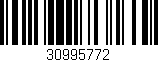 Código de barras (EAN, GTIN, SKU, ISBN): '30995772'