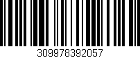Código de barras (EAN, GTIN, SKU, ISBN): '309978392057'