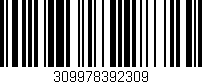 Código de barras (EAN, GTIN, SKU, ISBN): '309978392309'