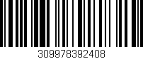 Código de barras (EAN, GTIN, SKU, ISBN): '309978392408'