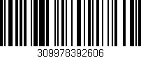 Código de barras (EAN, GTIN, SKU, ISBN): '309978392606'