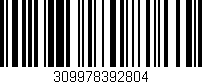 Código de barras (EAN, GTIN, SKU, ISBN): '309978392804'