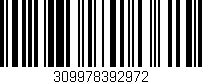 Código de barras (EAN, GTIN, SKU, ISBN): '309978392972'