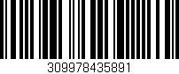 Código de barras (EAN, GTIN, SKU, ISBN): '309978435891'