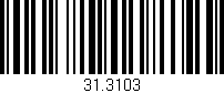 Código de barras (EAN, GTIN, SKU, ISBN): '31.3103'
