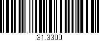 Código de barras (EAN, GTIN, SKU, ISBN): '31.3300'