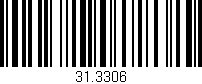 Código de barras (EAN, GTIN, SKU, ISBN): '31.3306'