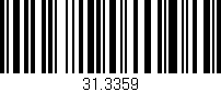 Código de barras (EAN, GTIN, SKU, ISBN): '31.3359'