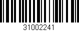 Código de barras (EAN, GTIN, SKU, ISBN): '31002241'