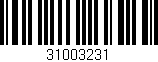 Código de barras (EAN, GTIN, SKU, ISBN): '31003231'