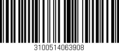 Código de barras (EAN, GTIN, SKU, ISBN): '3100514063908'