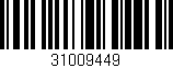Código de barras (EAN, GTIN, SKU, ISBN): '31009449'