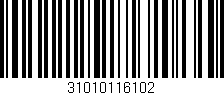 Código de barras (EAN, GTIN, SKU, ISBN): '31010116102'