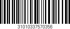 Código de barras (EAN, GTIN, SKU, ISBN): '31010337570356'