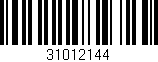 Código de barras (EAN, GTIN, SKU, ISBN): '31012144'