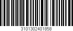 Código de barras (EAN, GTIN, SKU, ISBN): '3101302401858'