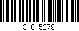 Código de barras (EAN, GTIN, SKU, ISBN): '31015279'