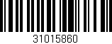 Código de barras (EAN, GTIN, SKU, ISBN): '31015860'