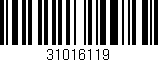 Código de barras (EAN, GTIN, SKU, ISBN): '31016119'