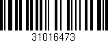 Código de barras (EAN, GTIN, SKU, ISBN): '31016473'
