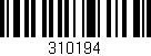 Código de barras (EAN, GTIN, SKU, ISBN): '310194'