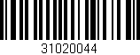 Código de barras (EAN, GTIN, SKU, ISBN): '31020044'