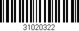 Código de barras (EAN, GTIN, SKU, ISBN): '31020322'