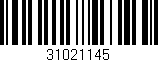 Código de barras (EAN, GTIN, SKU, ISBN): '31021145'