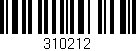 Código de barras (EAN, GTIN, SKU, ISBN): '310212'
