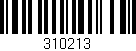 Código de barras (EAN, GTIN, SKU, ISBN): '310213'