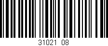 Código de barras (EAN, GTIN, SKU, ISBN): '31021/08'