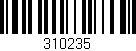 Código de barras (EAN, GTIN, SKU, ISBN): '310235'