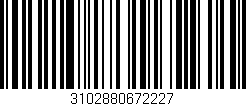 Código de barras (EAN, GTIN, SKU, ISBN): '3102880672227'