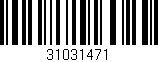 Código de barras (EAN, GTIN, SKU, ISBN): '31031471'