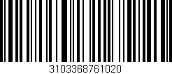 Código de barras (EAN, GTIN, SKU, ISBN): '3103368761020'