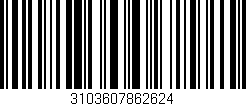 Código de barras (EAN, GTIN, SKU, ISBN): '3103607862624'