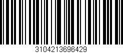 Código de barras (EAN, GTIN, SKU, ISBN): '3104213696429'