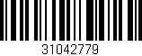 Código de barras (EAN, GTIN, SKU, ISBN): '31042779'