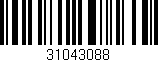 Código de barras (EAN, GTIN, SKU, ISBN): '31043088'