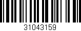 Código de barras (EAN, GTIN, SKU, ISBN): '31043159'
