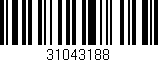 Código de barras (EAN, GTIN, SKU, ISBN): '31043188'