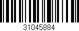 Código de barras (EAN, GTIN, SKU, ISBN): '31045884'