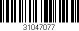 Código de barras (EAN, GTIN, SKU, ISBN): '31047077'