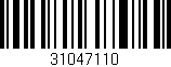 Código de barras (EAN, GTIN, SKU, ISBN): '31047110'